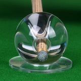 Maxbell Pool Ball Training Acrylic Sturdy Aiming Practice Tool Snooker Training Ball Hole 16mm Clear
