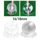 Maxbell Pool Ball Training Acrylic Sturdy Aiming Practice Tool Snooker Training Ball Hole 16mm Clear