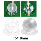 Maxbell Pool Ball Training Acrylic Sturdy Aiming Practice Tool Snooker Training Ball Hole 16mm Clear