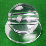 Maxbell Pool Ball Training Acrylic Sturdy Aiming Practice Tool Snooker Training Ball Hole 16mm Clear