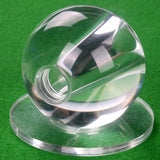 Maxbell Pool Ball Training Acrylic Sturdy Aiming Practice Tool Snooker Training Ball Hole 16mm Clear