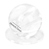 Maxbell Pool Ball Training Acrylic Sturdy Aiming Practice Tool Snooker Training Ball Hole 18mm Clear
