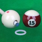 Maxbell Billiards Training Aid Skill Improvement Acrylic with Hole Portable Que Ball Chinese Hole 16mm A