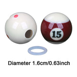 Maxbell Billiards Training Aid Skill Improvement Acrylic with Hole Portable Que Ball Chinese Hole 16mm A