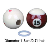 Maxbell Billiards Training Aid Skill Improvement Acrylic with Hole Portable Que Ball Chinese Hole 18mm