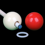 Maxbell Billiards Training Aid Skill Improvement Acrylic with Hole Portable Que Ball English Hole 16mm