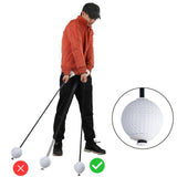Maxbell Golf Swing Trainer Lightweight Training Aid for Improve Strength Flexibility 1.15m White