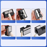 Maxbell 6 in 1 Pool Cue Tip Shaper Lightweight Sturdy Billiards Pool Cue Accessories