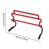 Maxbell Agility Training Hurdle Portable for Jumping Indoor Outdoor Workout Football Red
