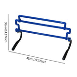 Maxbell Agility Training Hurdle Portable for Jumping Indoor Outdoor Workout Football Blue