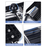 Maxbell 2 Steps Boat Ladder Swim Ladder Accessories Anti Slip Premium Folding Ladder Black