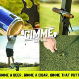 Maxbell Golf Cigar Holder Clip Accessories Gear Ball Marker for Party Golfer Outdoor black