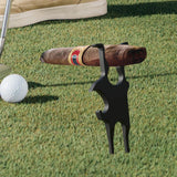 Maxbell Golf Cigar Holder Clip Accessories Gear Ball Marker for Party Golfer Outdoor black