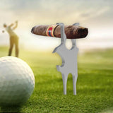 Maxbell Golf Cigar Holder Clip Accessories Gear Ball Marker for Party Golfer Outdoor gray