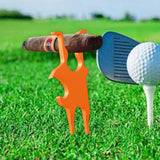 Maxbell Golf Cigar Holder Clip Accessories Gear Ball Marker for Party Golfer Outdoor orange