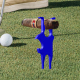 Maxbell Golf Cigar Holder Clip Accessories Gear Ball Marker for Party Golfer Outdoor blue