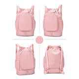 Maxbell Tennis Backpack Decor Racket Shoulder Bag for Outdoor Activities Camping Gym Pink