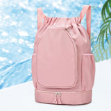 Maxbell Tennis Backpack Decor Racket Shoulder Bag for Outdoor Activities Camping Gym Pink