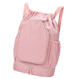 Maxbell Tennis Backpack Decor Racket Shoulder Bag for Outdoor Activities Camping Gym Pink