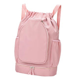 Maxbell Tennis Backpack Decor Racket Shoulder Bag for Outdoor Activities Camping Gym Pink