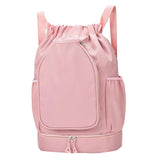 Maxbell Tennis Backpack Decor Racket Shoulder Bag for Outdoor Activities Camping Gym Pink
