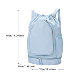 Maxbell Tennis Backpack Decor Racket Shoulder Bag for Outdoor Activities Camping Gym Blue