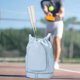 Maxbell Tennis Backpack Decor Racket Shoulder Bag for Outdoor Activities Camping Gym Blue