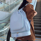 Maxbell Tennis Backpack Decor Racket Shoulder Bag for Outdoor Activities Camping Gym Blue