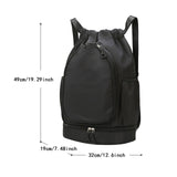 Maxbell Tennis Backpack Decor Racket Shoulder Bag for Outdoor Activities Camping Gym Black