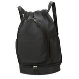 Maxbell Tennis Backpack Decor Racket Shoulder Bag for Outdoor Activities Camping Gym Black