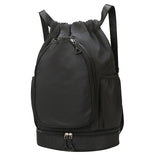 Maxbell Tennis Backpack Decor Racket Shoulder Bag for Outdoor Activities Camping Gym Black