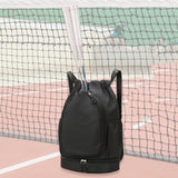 Maxbell Tennis Backpack Decor Racket Shoulder Bag for Outdoor Activities Camping Gym Black