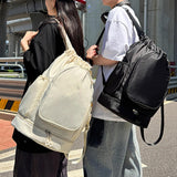 Maxbell Tennis Backpack Decor Racket Shoulder Bag for Outdoor Activities Camping Gym Beige