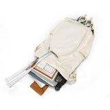 Maxbell Tennis Backpack Decor Racket Shoulder Bag for Outdoor Activities Camping Gym Beige