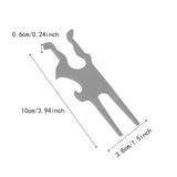 Maxbell Golf Cigar Holder Clip Accessories Bottle Opener for Player Enthusiasts Gift gray