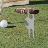 Maxbell Golf Cigar Holder Clip Accessories Bottle Opener for Player Enthusiasts Gift gray