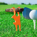 Maxbell Golf Cigar Holder Clip Accessories Bottle Opener for Player Enthusiasts Gift orange
