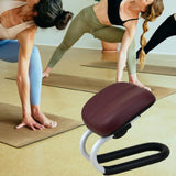 Maxbell Kneeling Stool Prayer Seiza Chair Adjustable Tea Ceremonies Meditation Bench Deep Red