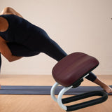 Maxbell Kneeling Stool Prayer Seiza Chair Adjustable Tea Ceremonies Meditation Bench Deep Red