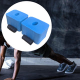 Maxbell 2 Pieces Floor Workout Exercise Hand/Wrist Protector Soft Sponge Push up Bar Blue