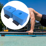 Maxbell 2 Pieces Floor Workout Exercise Hand/Wrist Protector Soft Sponge Push up Bar Blue