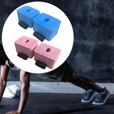 Maxbell 2 Pieces Floor Workout Exercise Hand/Wrist Protector Soft Sponge Push up Bar Blue