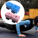 Maxbell 2 Pieces Floor Workout Exercise Hand/Wrist Protector Soft Sponge Push up Bar Blue