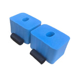 Maxbell 2 Pieces Floor Workout Exercise Hand/Wrist Protector Soft Sponge Push up Bar Blue