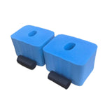 Maxbell 2 Pieces Floor Workout Exercise Hand/Wrist Protector Soft Sponge Push up Bar Blue