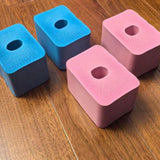 Maxbell 2 Pieces Floor Workout Exercise Hand/Wrist Protector Soft Sponge Push up Bar Blue