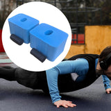 Maxbell 2 Pieces Floor Workout Exercise Hand/Wrist Protector Soft Sponge Push up Bar Blue
