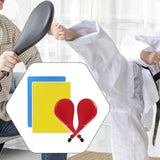 Maxbell 4Pcs Taekwondo Training Set Striking Pads Kick Pads for Beginner Gift Boxing Red Yellow Blue