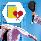 Maxbell 4Pcs Taekwondo Training Set Striking Pads Kick Pads for Beginner Gift Boxing Red Yellow Blue