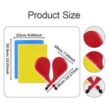 Maxbell 4Pcs Taekwondo Training Set Striking Pads Kick Pads for Beginner Gift Boxing Red Yellow Blue